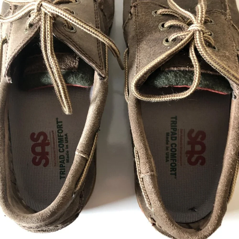 Sperry Top Sider Leather Boat Shoes Mens Size 11M Brown Non Marking Sole Loafer